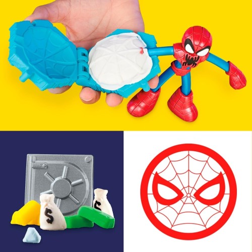 Hasbro Play-Doh Pd spiderman launch and slice battle F9827 099656