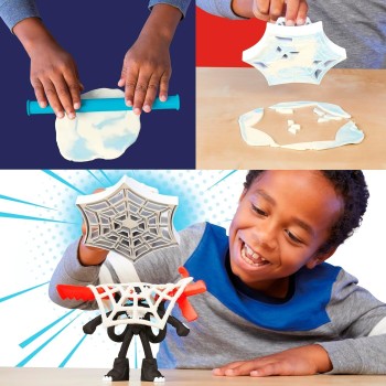 Hasbro Play-Doh Pd spiderman launch and slice battle F9827 099656