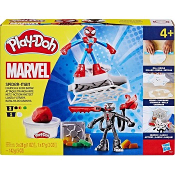 Hasbro Play-Doh Λαμπάδα Pd Spiderman Launch And Slice Battle  Με 2 Φιγούρες Δράσης F9827 099656