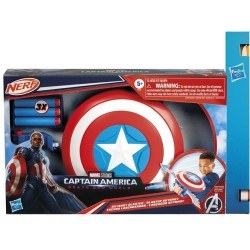 Hasbro Marvel Avengers Captain America Brave New World Nerf Skyshot Blaster, Shield Rolepl F9302 105532
