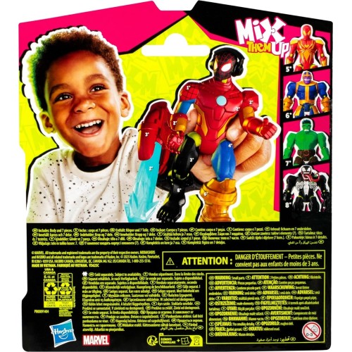 Hasbro Spiderman Spider-Man Mixmashers  Miles Morales Mix-And-Match Action Figure And Access F9205 / F9214 105538