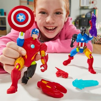 Hasbro Marvel Avengers Avn Mixmashers Captain America Βασική Φιγούρα 12 Εκ. F9265 / F9267 5010996247759