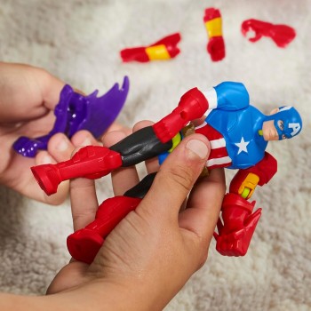 Hasbro Marvel Avengers Avn Mixmashers Captain America Βασική Φιγούρα 12 Εκ. F9265 / F9267 5010996247759