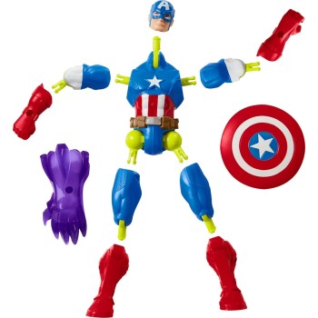Hasbro Marvel Avengers Avn Mixmashers Captain America Basic Fig F9265 / F9267 5010996247759