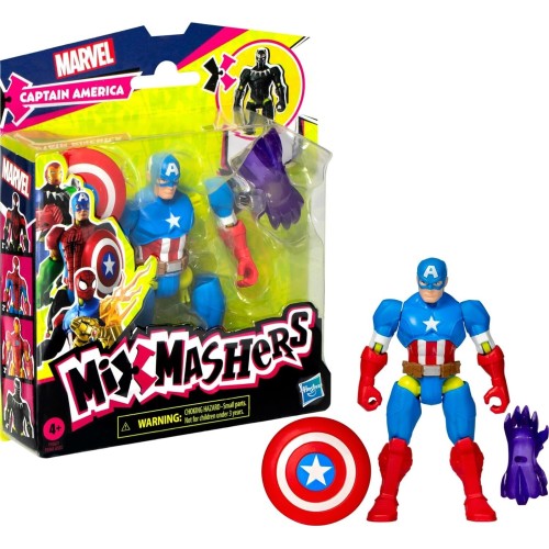 Hasbro Marvel Avengers Avn Mixmashers Captain America Basic Fig F9265 / F9267 5010996247759