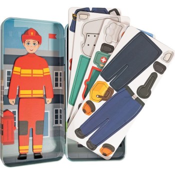 As company Happi Hobbi Happihobbi Magnet Tins City Heroes Educational Paper Magnets 1029-64074 / 3 5203068642747