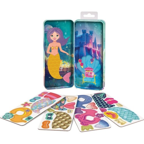 As company Happi Hobbi Happihobbi Magnet Tins Mermaid Princess Εκπαιδευτικοί Χάρτινοι Μαγνήτες 1029-64074 / 2 5203068641740