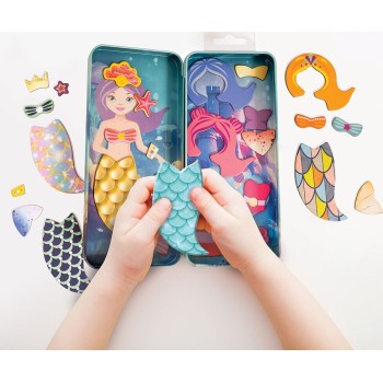 As company Happi Hobbi Happihobbi Magnet Tins Mermaid Princess Educational Paper Magnets 1029-64074 / 2 5203068641740