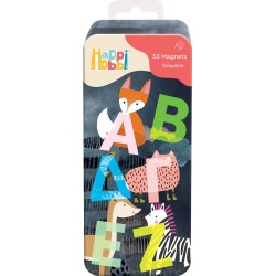 As company Happi Hobbi Happihobbi Magnet Tin Letters Educational Paper Magnets For 3+ Years 1029-64070 / 2 5203068641702