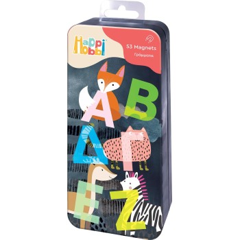As company Happi Hobbi Happihobbi Magnet Tin Letters Educational Paper Magnets For 3+ Years 1029-64070 / 2 5203068641702