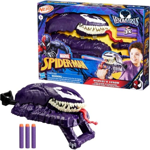 Hasbro Spiderman spider-man venomversus s venom strike blaster, nerf spider-man role-play to G0730 5010996292971