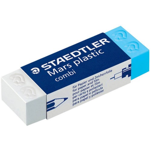 STAEDTLER Γόμα Λευκή/Μπλέ Mars Plastic Combi Για Σινική Μελάνη 218.526-508 4007817524190