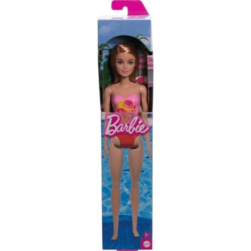 Mattel Barbie Pink Palm Tree-Print Swimsuit DWJ99 / HXX48 194735240982