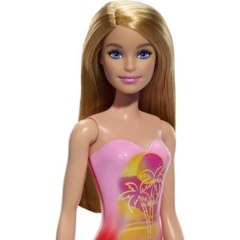 Mattel Barbie Pink Palm Tree-Print Swimsuit DWJ99 / HXX48 194735240982