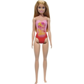 Mattel Barbie Pink Palm Tree-Print Swimsuit DWJ99 / HXX48 194735240982