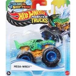 Mattel Hot Wheels Οχήματα Monster Trucks Χρωμοκεραυνοί Mega-Wrex Color Shifters Όχημα Παιχνίδι HGX06 / JDV85 194735289349