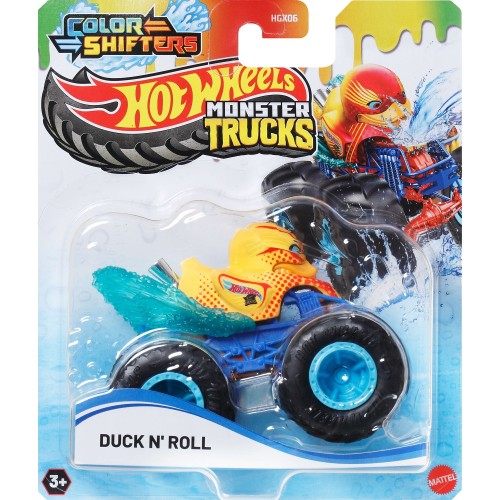 Mattel Hot Wheels Monster Trucks Color Shifters Duck 'N' Roll Vehicle HGX06 / JDV92 194735289332