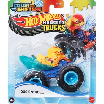 Mattel Hot Wheels Monster Trucks Color Shifters Duck 'N' Roll Vehicle HGX06 / JDV92 194735289332