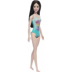 Mattel Barbie Beach Tropical Blue Swimsuit Κούκλα DWJ99 / HXX51 194735240951