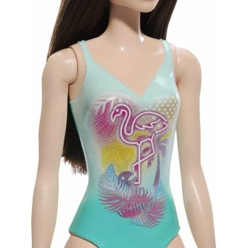 Mattel Barbie Beach Tropical Blue Swimsuit Κούκλα DWJ99 / HXX51 194735240951