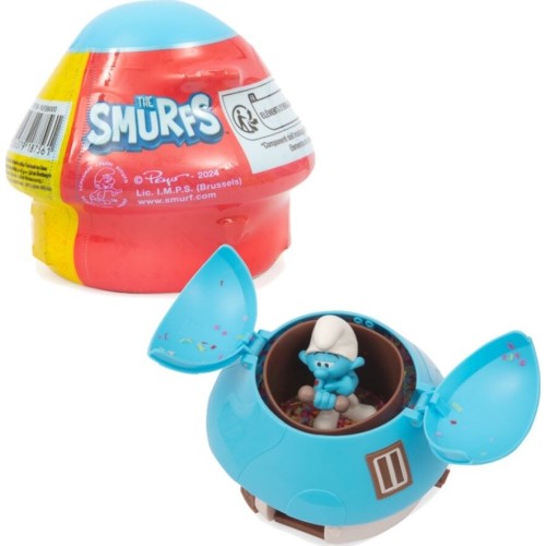 Giochi Preziosi The Smurfs Στρουμφάκια Σπιτάκι Με Κονφετί Έκπληξη & Φιγούρα - 1 Τμχ PUF38000 8056379187561