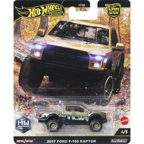 Mattel Hot Wheels Car Culture HW Off-Road 2017 Ford F-150 Raptor FPY86 / JBK70 194735262373