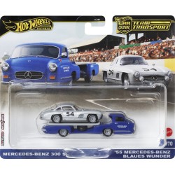 Mattel Hot Wheels Car Culture: Team Transport Mercedes-Benz 300 SL & '55 Mercedes Benz Blaues Wunder FLF56 / HRV48 194735186242