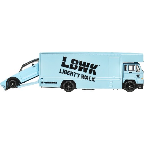 Mattel Hot Wheels Car Culture: Team Transport Nissan Skyline 2000Gt-R Lbwk & Fleet Flyer FLF56 / HRV45 194735186259