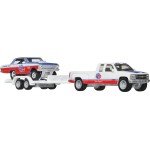 Mattel Hot Wheels Hw Premium - Νταλίκα Με Αυτ/Κι Car Culture: Team Transport '63 Chevy Nova/'88 Chevy Silverado 3500 FLF56 / HRV