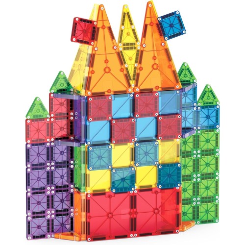 magna tiles Magna-Tiles Combo Μαγνητικό Παιχνίδι 62 Κομματιών 244062 850025176415