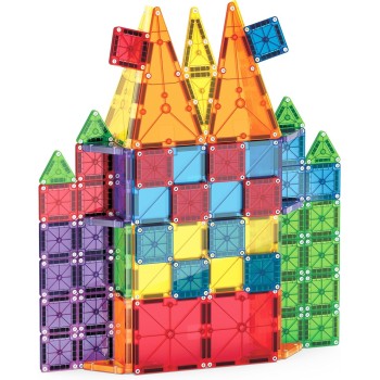 magna tiles Magna-Tiles Combo Μαγνητικό Παιχνίδι 62 Κομματιών 244062 850025176415
