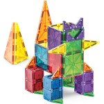 magna tiles Magna-Tiles Combo Μαγνητικό Παιχνίδι 62 Κομματιών 244062 850025176415