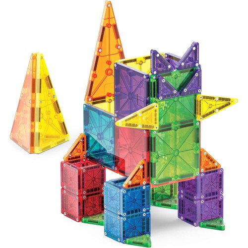 magna tiles Magna-Tiles Combo Μαγνητικό Παιχνίδι 62 Κομματιών 244062 850025176415