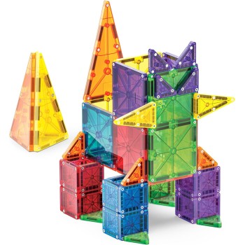 magna tiles Magna-Tiles Combo Μαγνητικό Παιχνίδι 62 Κομματιών 244062 850025176415