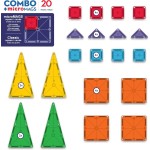 magna tiles MAGNA-Tiles Combo 20-part magnetic construction set, the original magnetic hardware brands 244020 850025176392