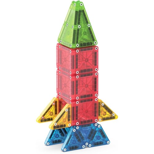 magna tiles Magna-Tiles Micromags 26-part travel magnetic construction set-strong colors, the original magnetic hardware hard br