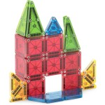 magna tiles Magna-Tiles Micromags 26-part travel magnetic construction set-strong colors, the original magnetic hardware hard br