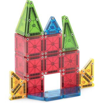 magna tiles Magna-Tiles Micromags 26-part travel magnetic construction set-strong colors, the original magnetic hardware hard br