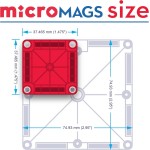 magna tiles Magna-Tiles Micromags Μαγνητικό Παιχνίδι 26 Κομματιών Micromags Travel Set 244026 850025176378