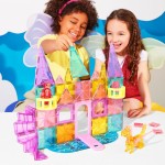magna tiles Magna-Tiles Castle DLX 48-part magnetic construction set-the original magnetic hardware brand 242048 850025176330