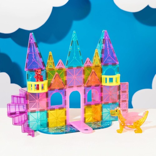 magna tiles Magna-Tiles Castle DLX Μαγνητικό Παιχνίδι 48 Κομματιών Castle DLX 242048 850025176330