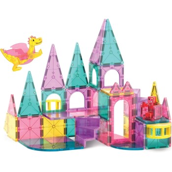 magna tiles Magna-Tiles Castle DLX Μαγνητικό Παιχνίδι 48 Κομματιών Castle DLX 242048 850025176330