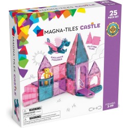 magna tiles Magna-Tiles Castle 25-part magnetic construction set-the original magnetic hardware brand 242025 850025176323