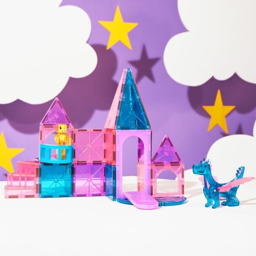 magna tiles Magna-Tiles Castle 25-part magnetic construction set-the original magnetic hardware brand 242025 850025176323