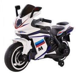 ZITA TOYS Ηλεκτροκίνητη Μηχανή Δρόμου 12V - Άσπρο 017.1166A-W 5204258110978