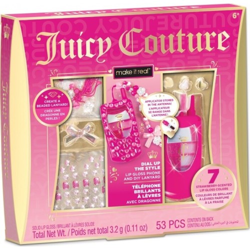Make it Real - Juicy Couture Beauty | | Juicy Couture Dial Up the Style lip Gloss Phone and DIY Lanyard 4473 695929044732
