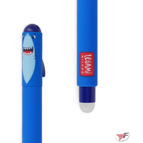 Legami Στυλό Rollerball με Μπλε Mελάνι Erasable Shark Blue EP0006 8051739306880
