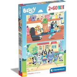Clementoni Disney Stitch Children's Puzzle Super Color Bluey 2x60 pcs 1200-24813 8005125248131