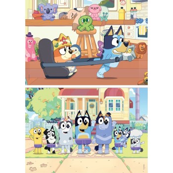 Clementoni Disney Stitch Children's Puzzle Super Color Bluey 2x60 pcs ...