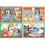 Clementoni Children's Puzzle 4 in 1 Super Color Bluey 12-16-20-20-24 pcs 1200-21530 8005125215300